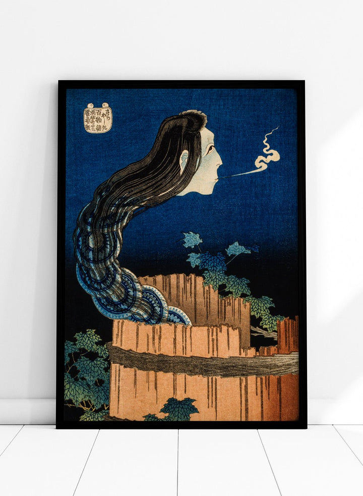 Katsushika Hokusai The Plate Mansion Ghost Okiku Art Print_Sugar & Canvas