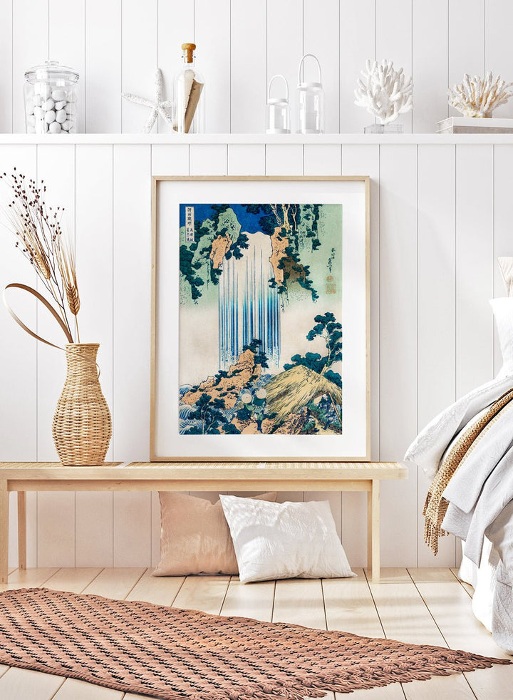 Katsushika Hokusai Yoro Waterfall in Mino Province Art Print_Sugar & Canvas