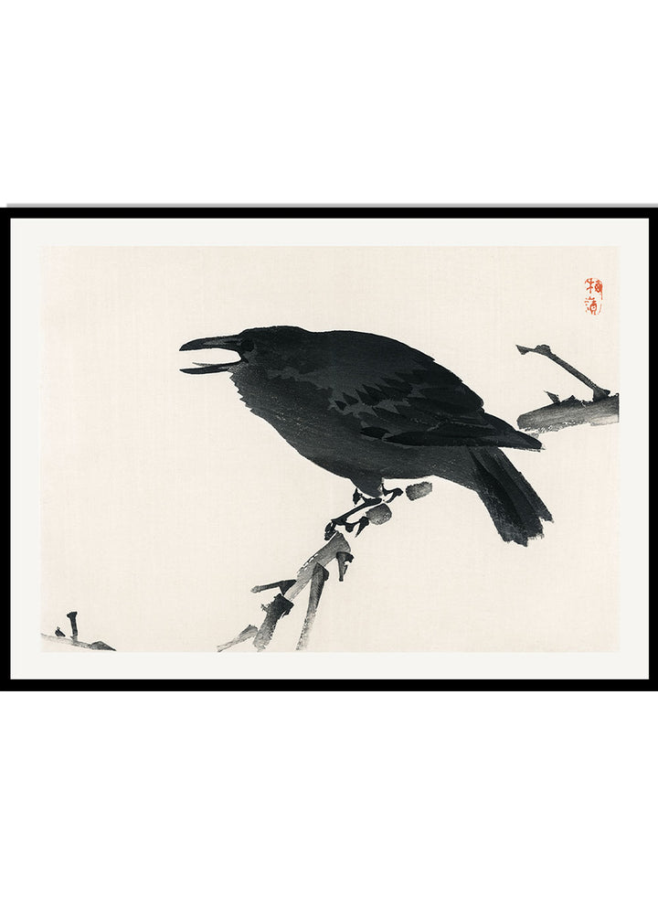 Kono Bairei "Crow" Art Print_Sugar & Canvas