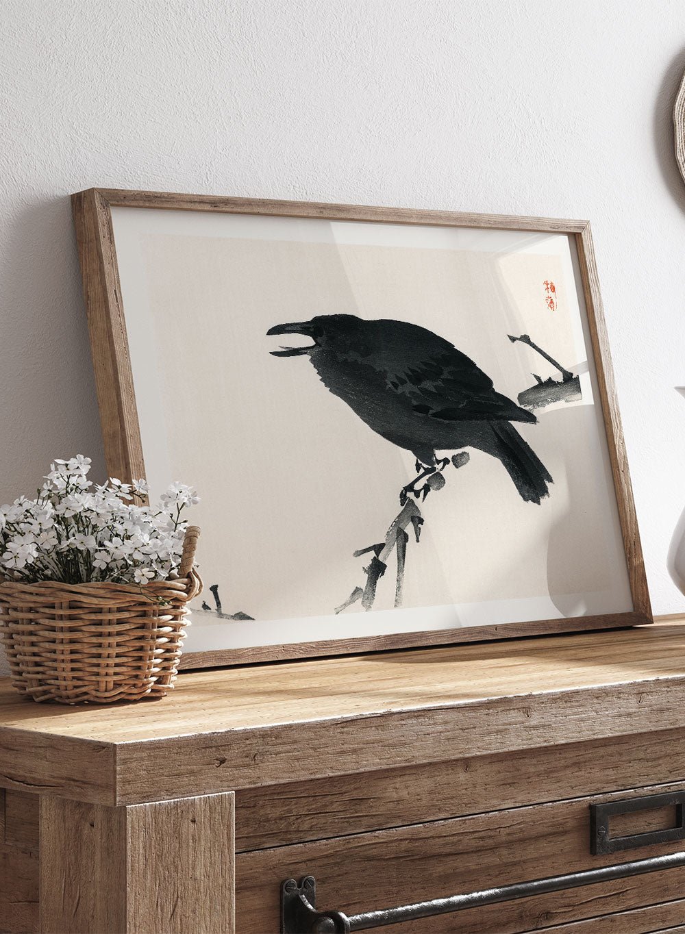 Kono Bairei "Crow" Art Print_Sugar & Canvas