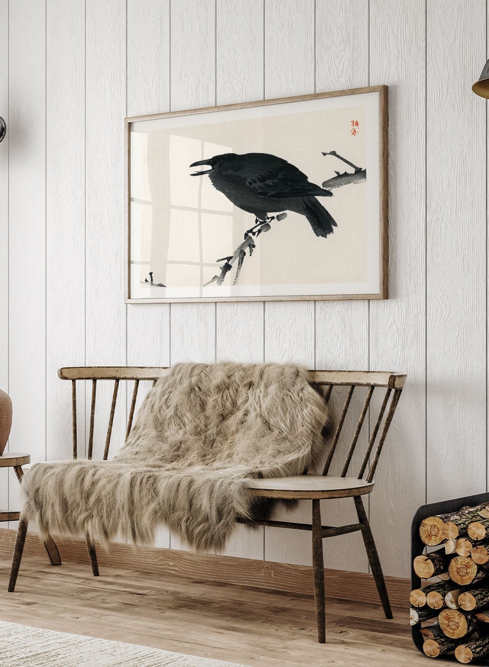 Kono Bairei "Crow" Art Print_Sugar & Canvas