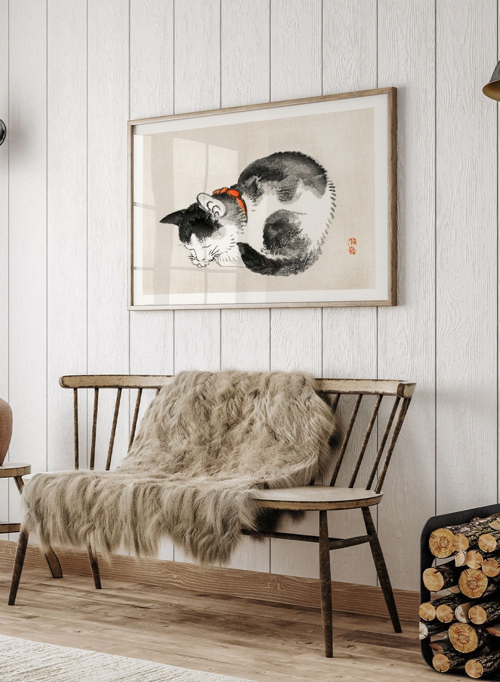 Kono Bairei "Sleeping Cat" Art Print_Sugar & Canvas