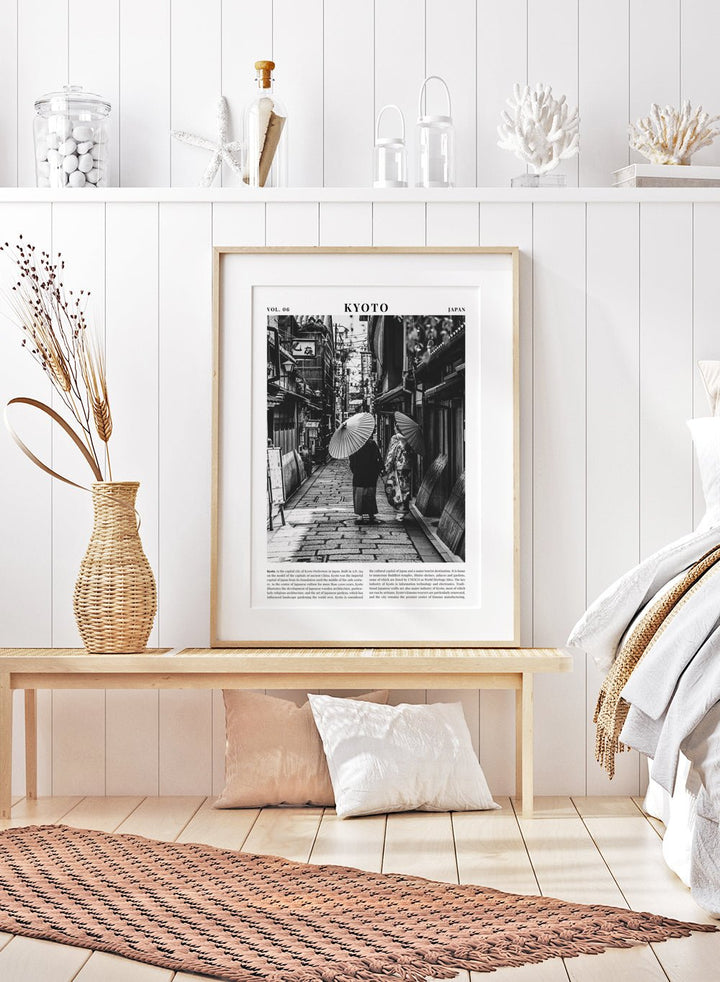 Kyoto Japan Black and White Travel Art Print_Sugar & Canvas