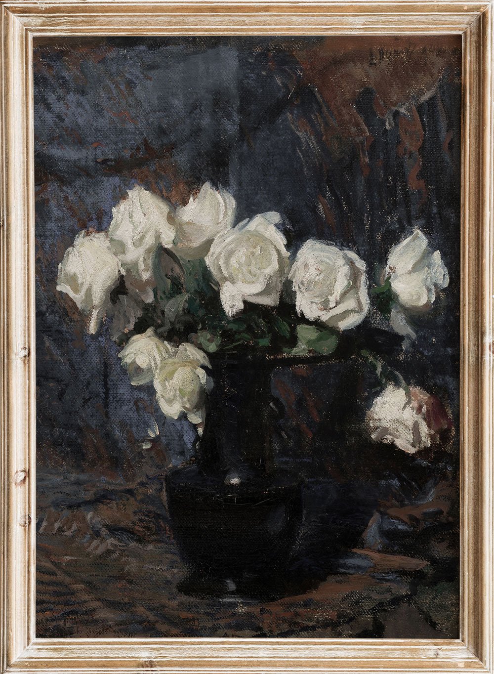 "White Roses" Art Print_Sugar & Canvas