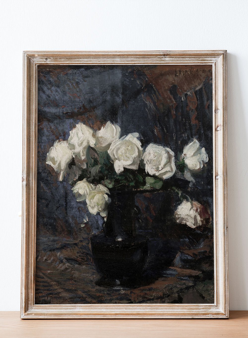 "White Roses" Art Print_Sugar & Canvas