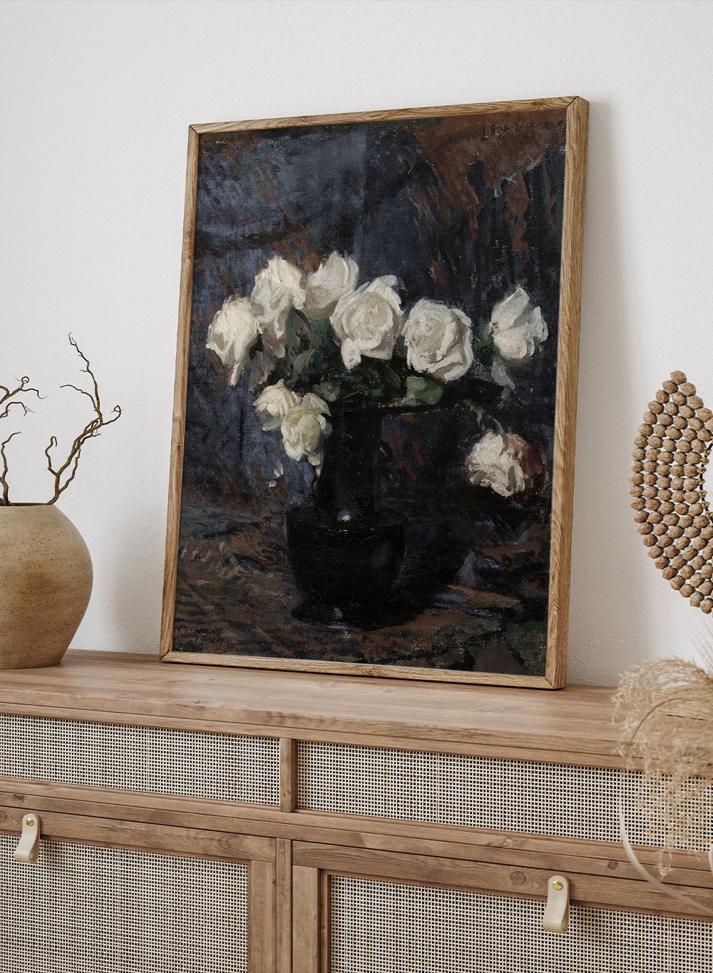 "White Roses" Art Print_Sugar & Canvas