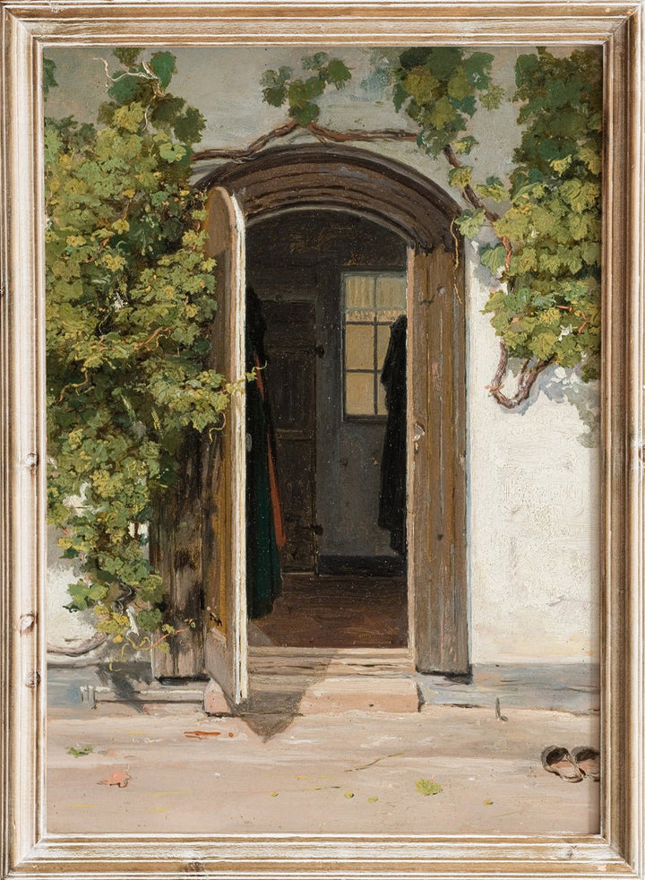 "Entrance to an Inn in the Praestegarden at Hillested" Art Print_Sugar & Canvas