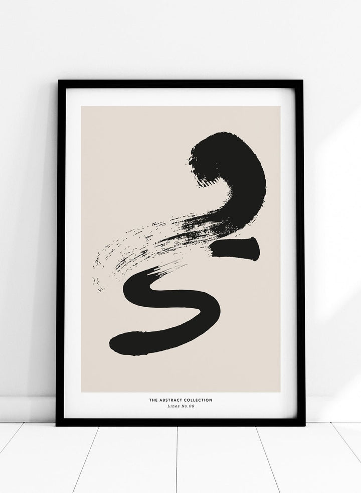 Minimalist Paint Brush Strokes Art Print AB15_Sugar & Canvas