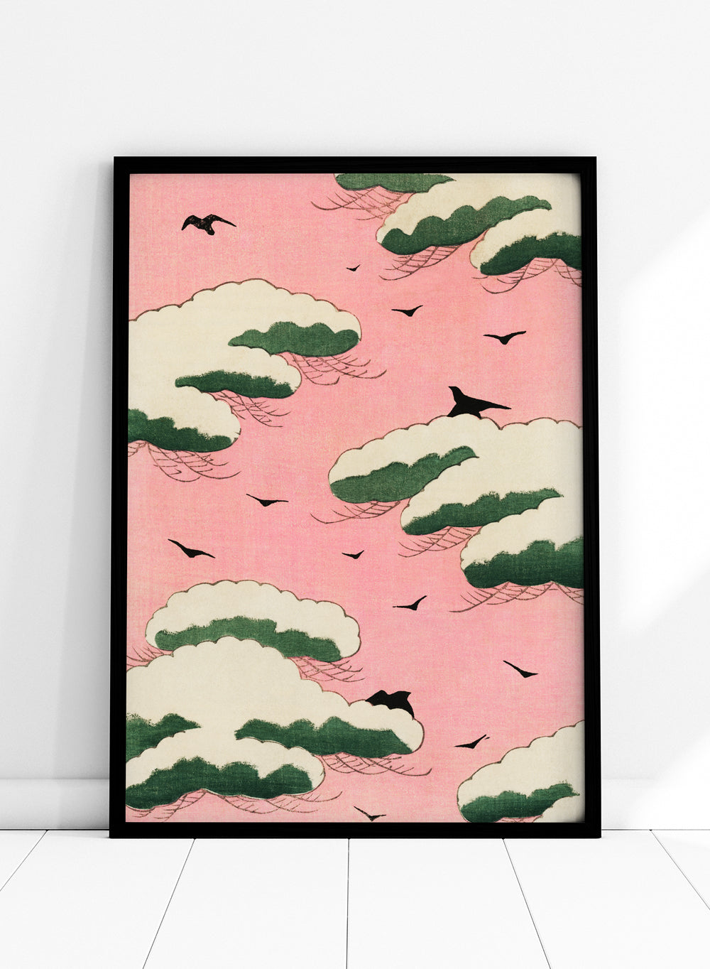 Watanabe Seitei Pink Sky Bijutsu Sekai Vintage Japanese