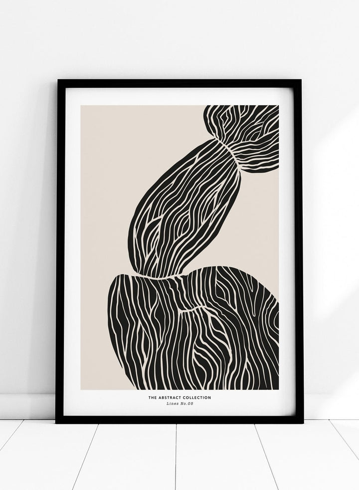 Minimalist Mid Century Modern Lines Art Print AB11_Sugar & Canvas