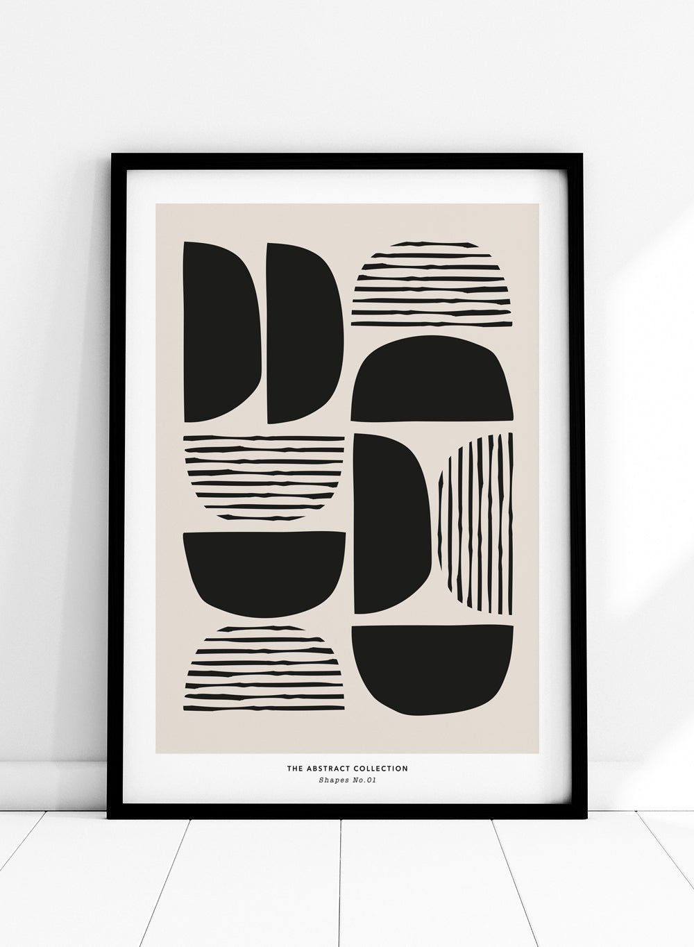 Minimalist Mid Century Modern Shapes Art Print AB10_Sugar & Canvas