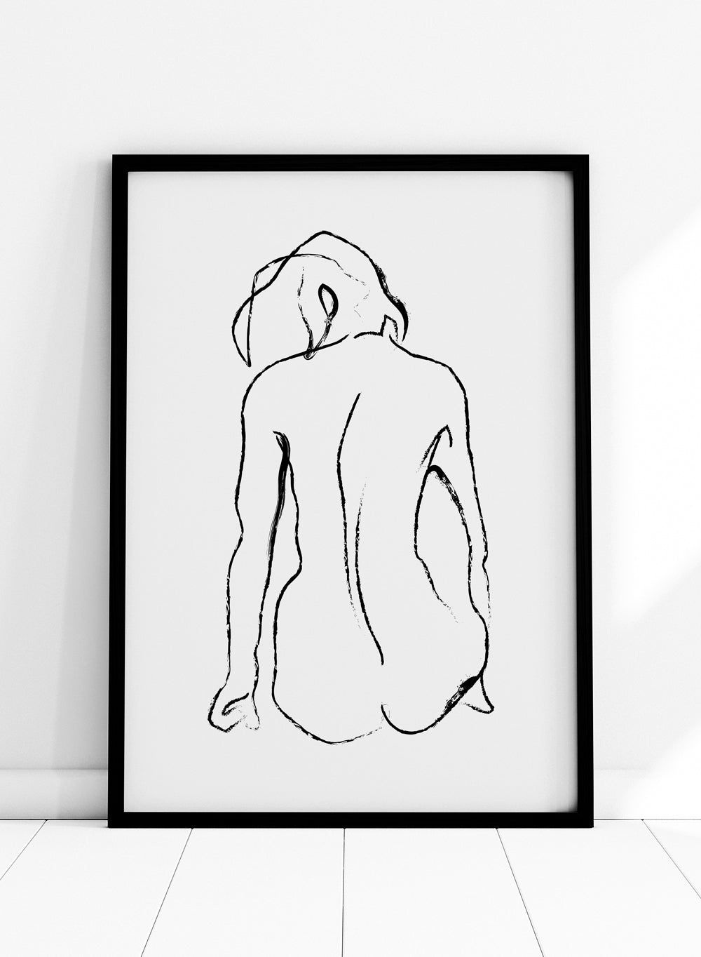 Minimalist Body Figure Line Art Print AB23_Sugar & Canvas