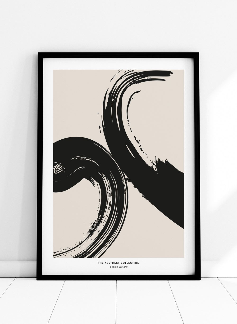 Minimalist Paint Brush Strokes Art Print AB06_Sugar & Canvas