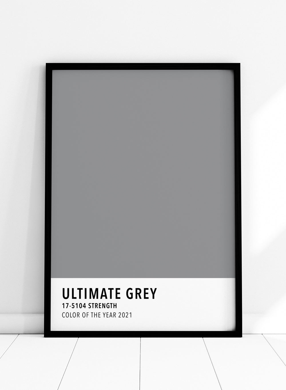 Ultimate Grey Color Card Art Print_Sugar & Canvas