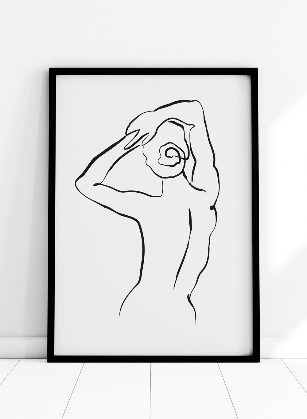 Minimalist Body Figure Line Art Print AB24_Sugar & Canvas
