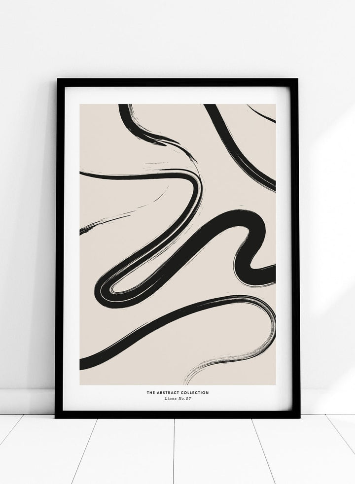 Minimalist Paint Brush Strokes Art Print AB13_Sugar & Canvas