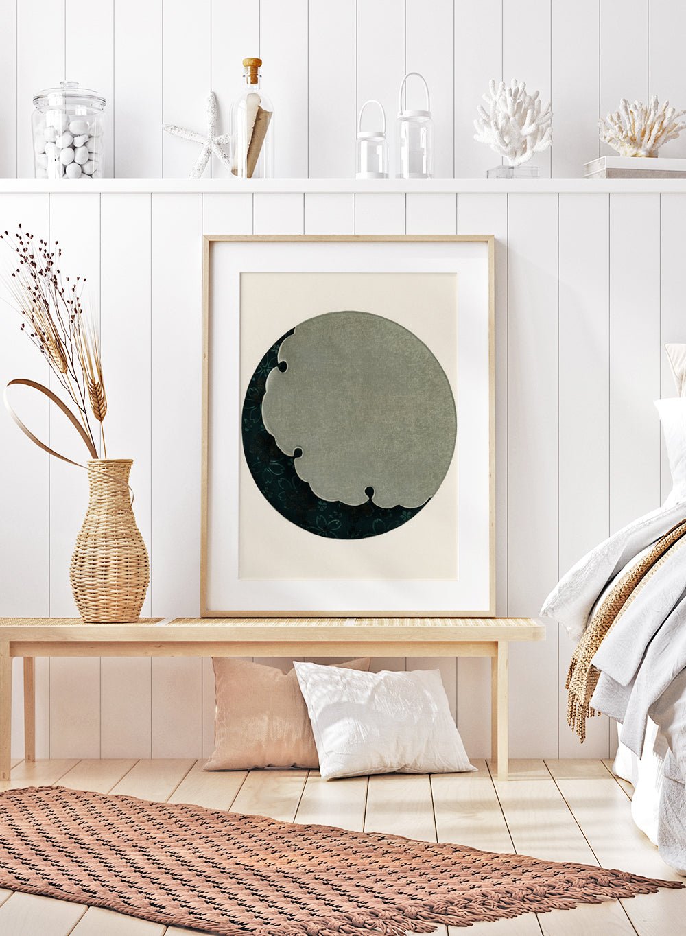 Watanabe Seitei Moon Illustration Art Print_Sugar & Canvas