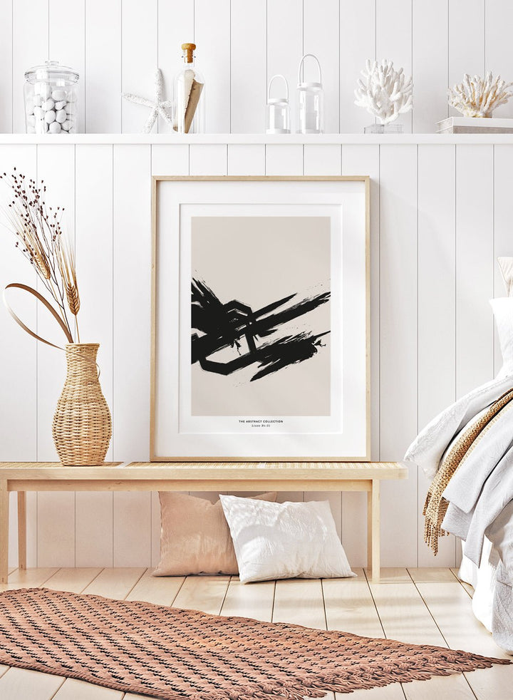 Minimalist Paint Brush Strokes Art Print AB07_Sugar & Canvas