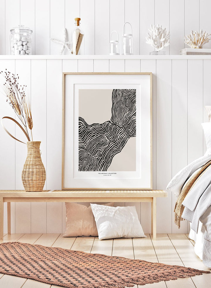 Minimalist Mid Century Modern Lines Art Print AB12_Sugar & Canvas