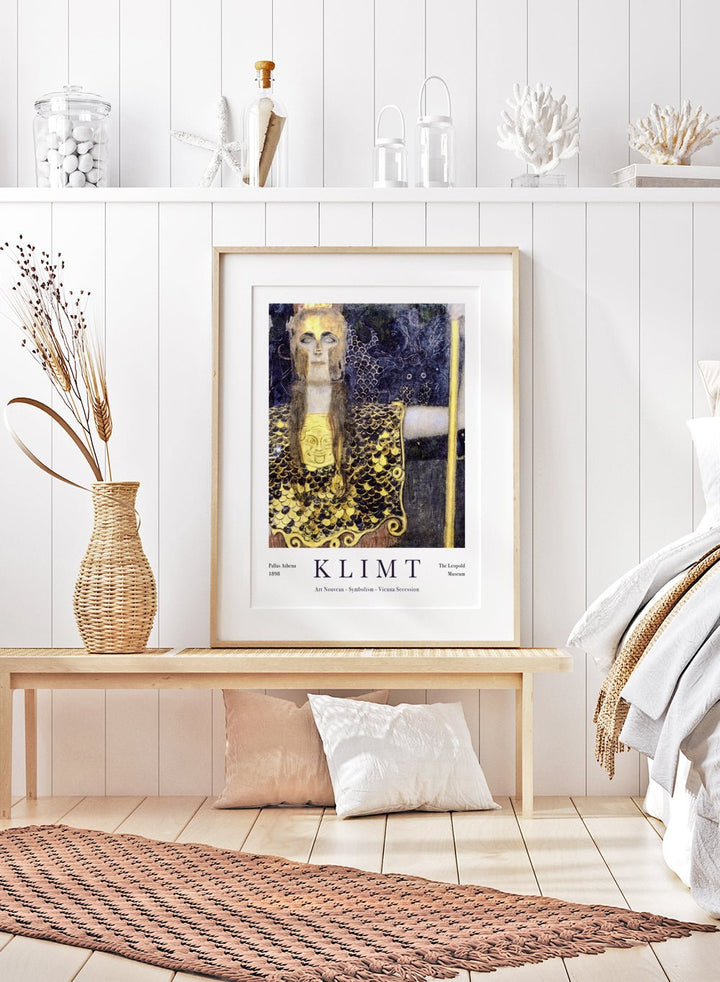 Gustav Klimt Pallas Athena 1898 Art Print_Sugar & Canvas