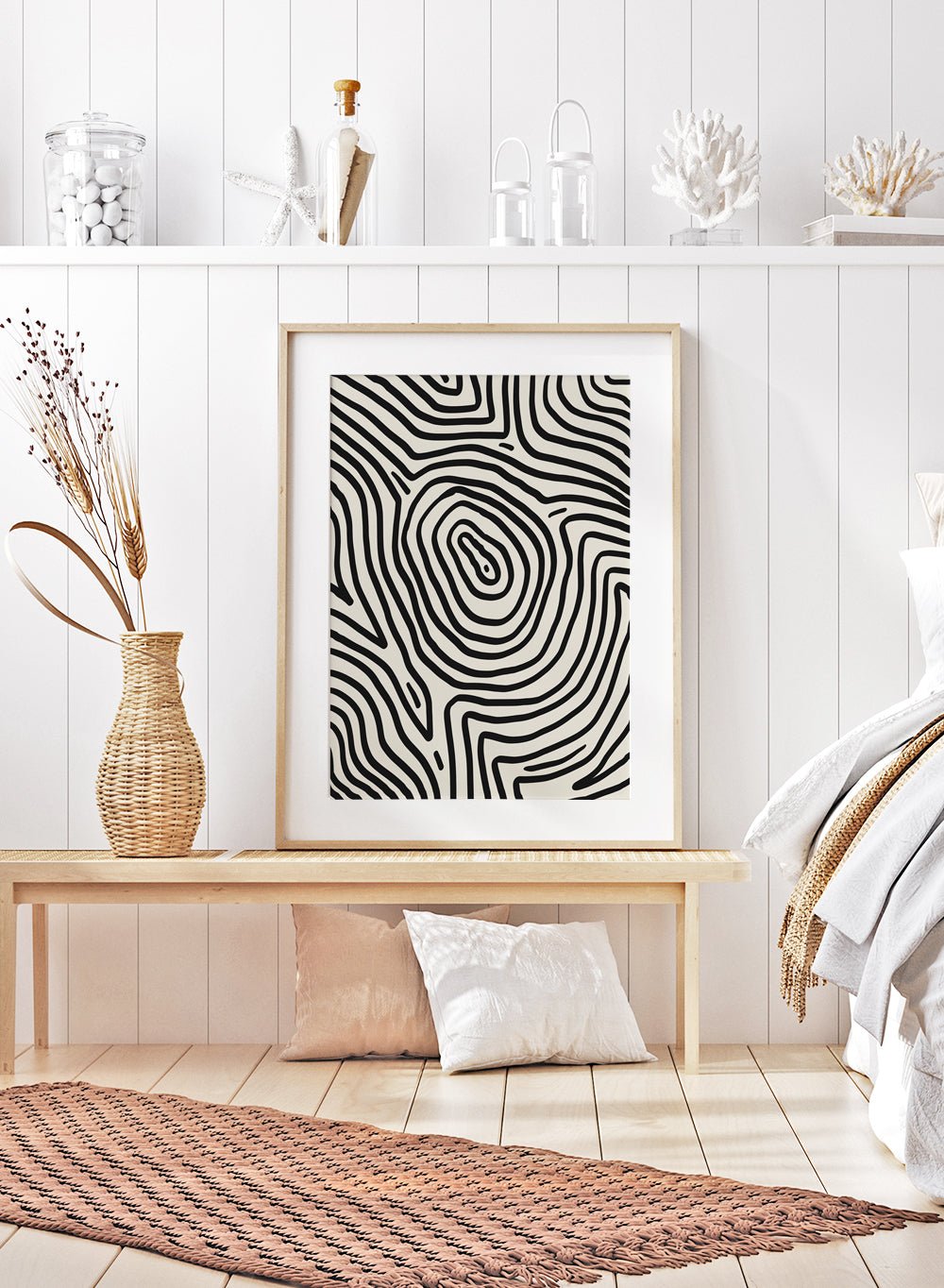 Geometric Pattern Abstract Art Print AB01_Sugar & Canvas