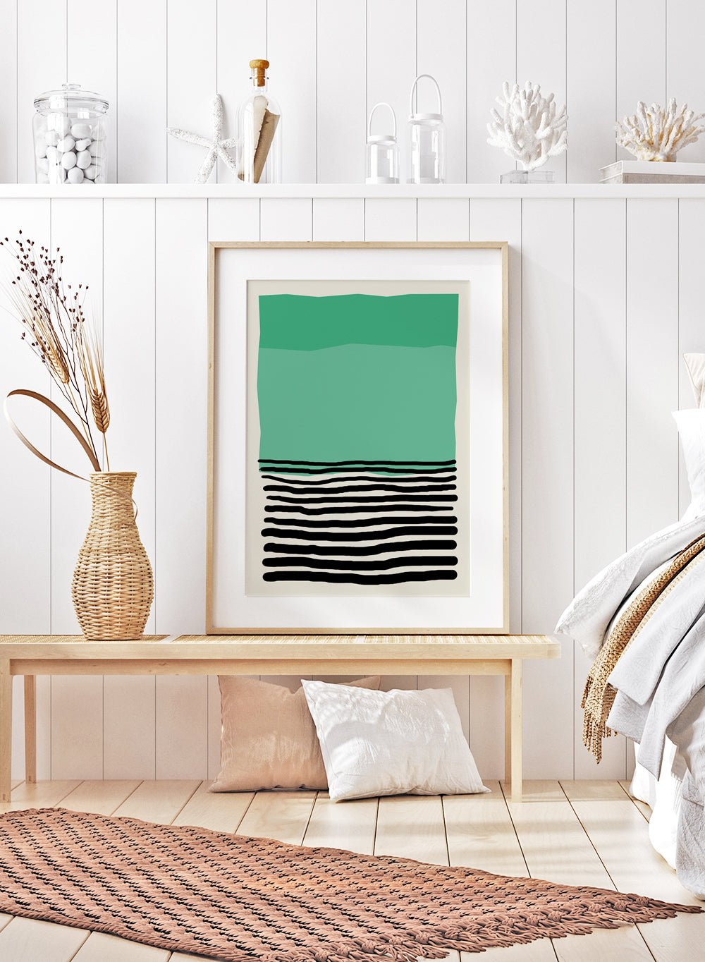 Geometric Color Block Art Print AB05_Sugar & Canvas