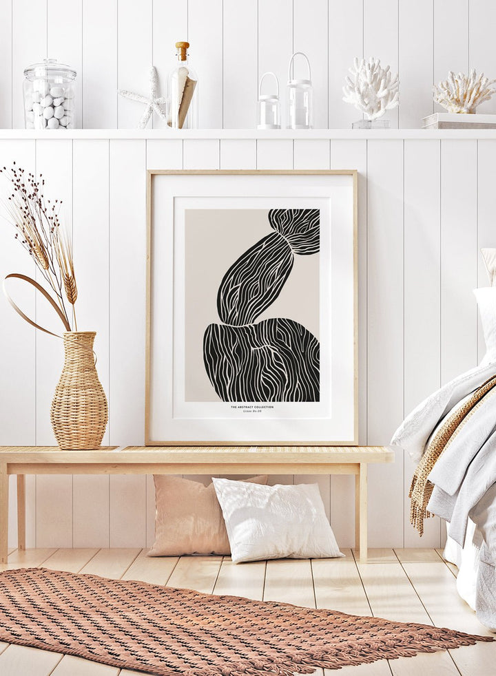 Minimalist Mid Century Modern Lines Art Print AB11_Sugar & Canvas