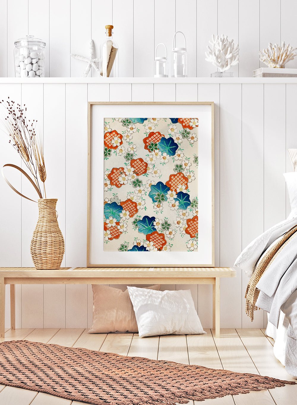Watanabe Seitei Floral Pattern Art Print_Sugar & Canvas