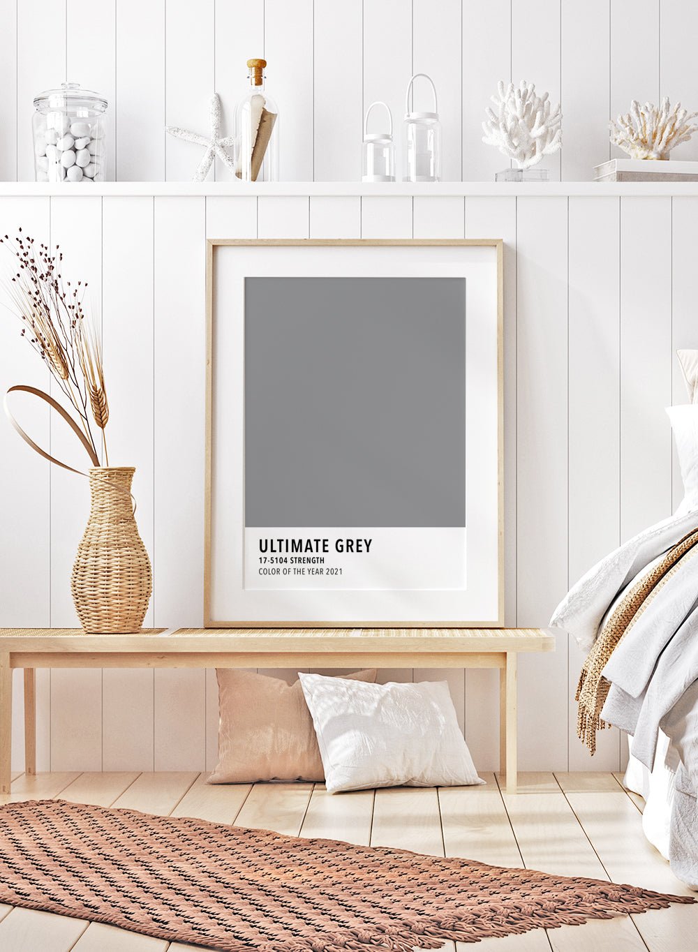 Ultimate Grey Color Card Art Print_Sugar & Canvas