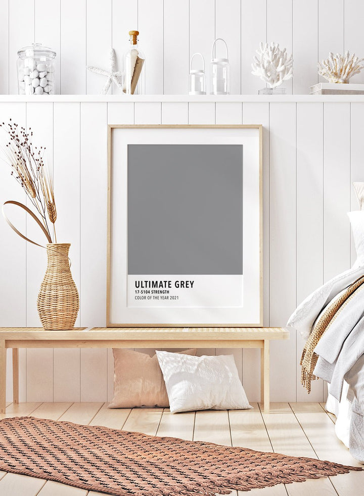 Ultimate Grey Color Card Art Print_Sugar & Canvas