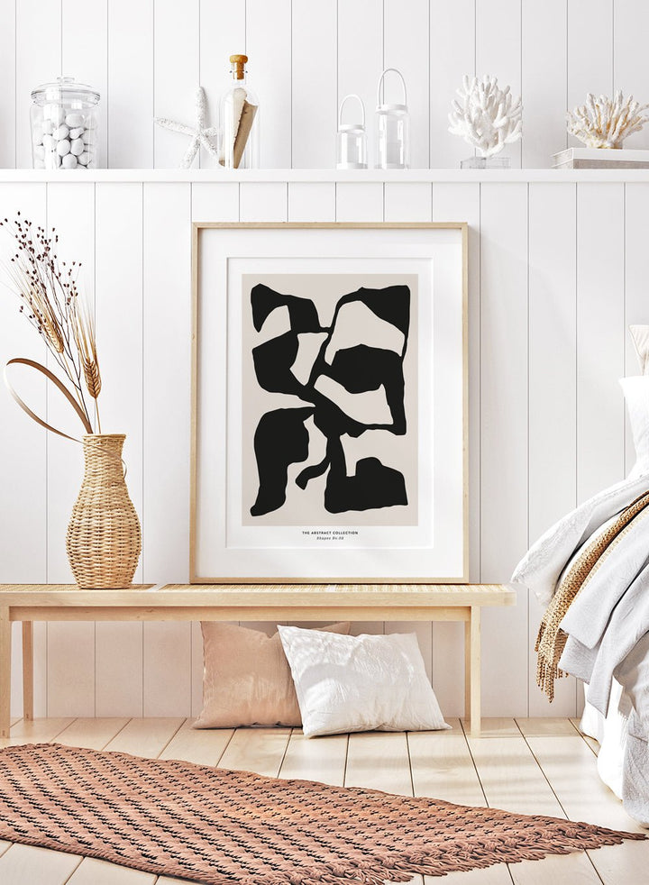 Minimalist Mid Century Modern Shapes Art Print AB16_Sugar & Canvas