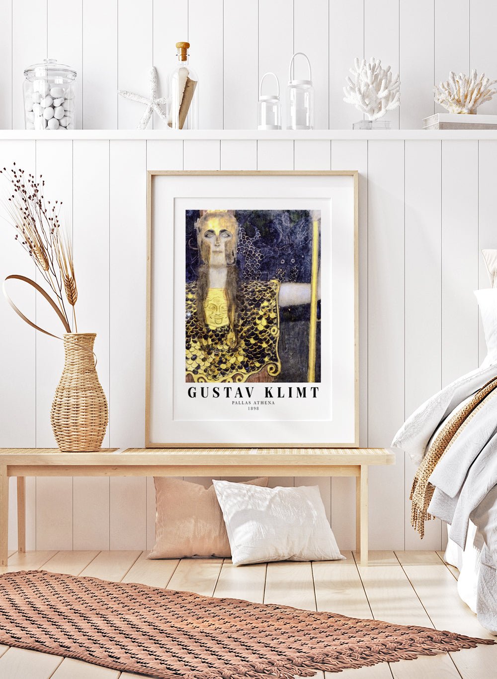 Gustav Klimt Pallas Athena 1898 Art Print_Sugar & Canvas