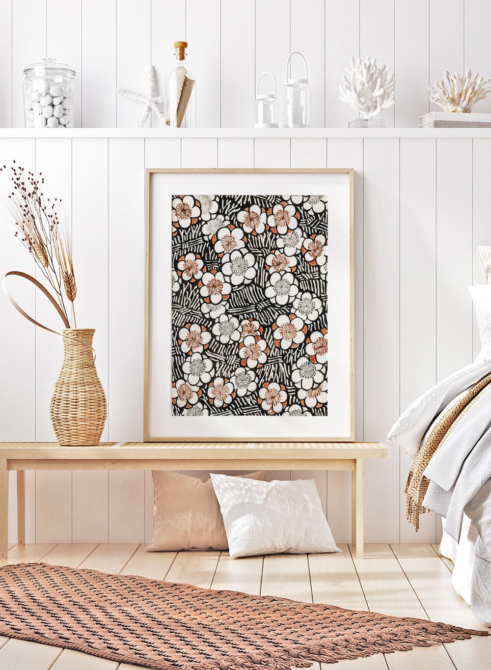 Watanabe Seitei Floral Pattern Art Print_Sugar & Canvas