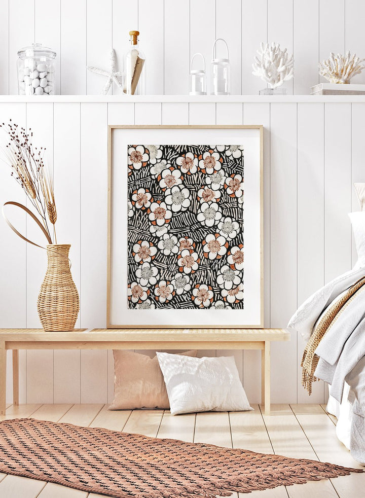 Watanabe Seitei Floral Pattern Art Print_Sugar & Canvas