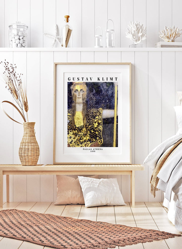 Gustav Klimt Pallas Athena 1898 Art Print_Sugar & Canvas