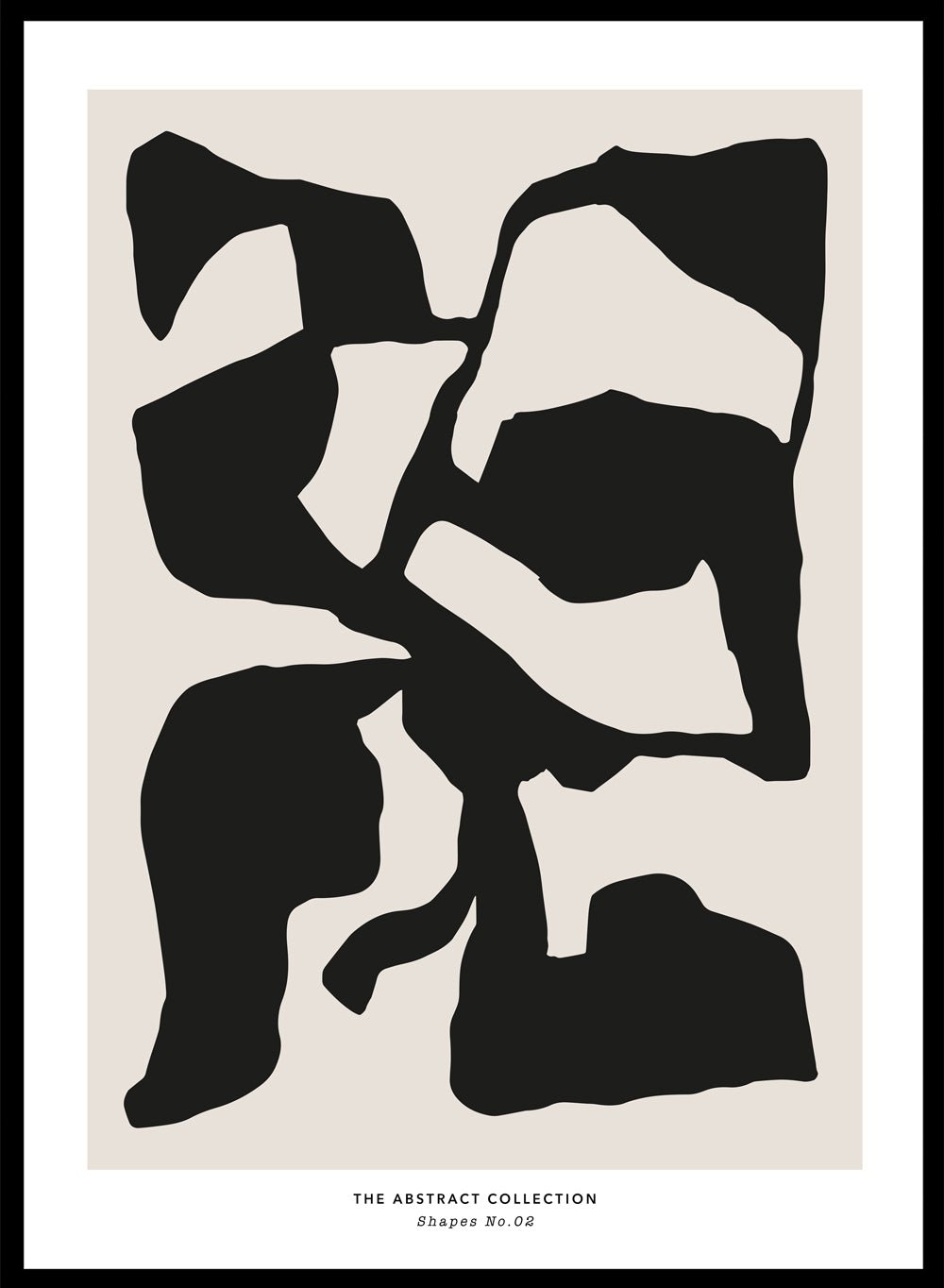 Minimalist Mid Century Modern Shapes Art Print AB16_Sugar & Canvas