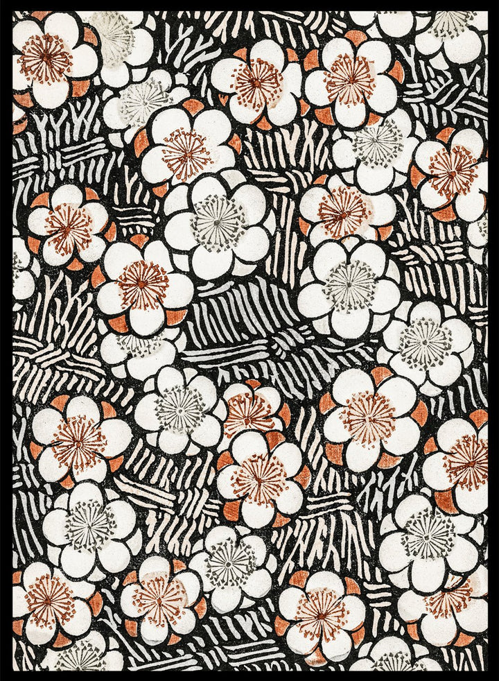 Watanabe Seitei Floral Pattern Art Print_Sugar & Canvas