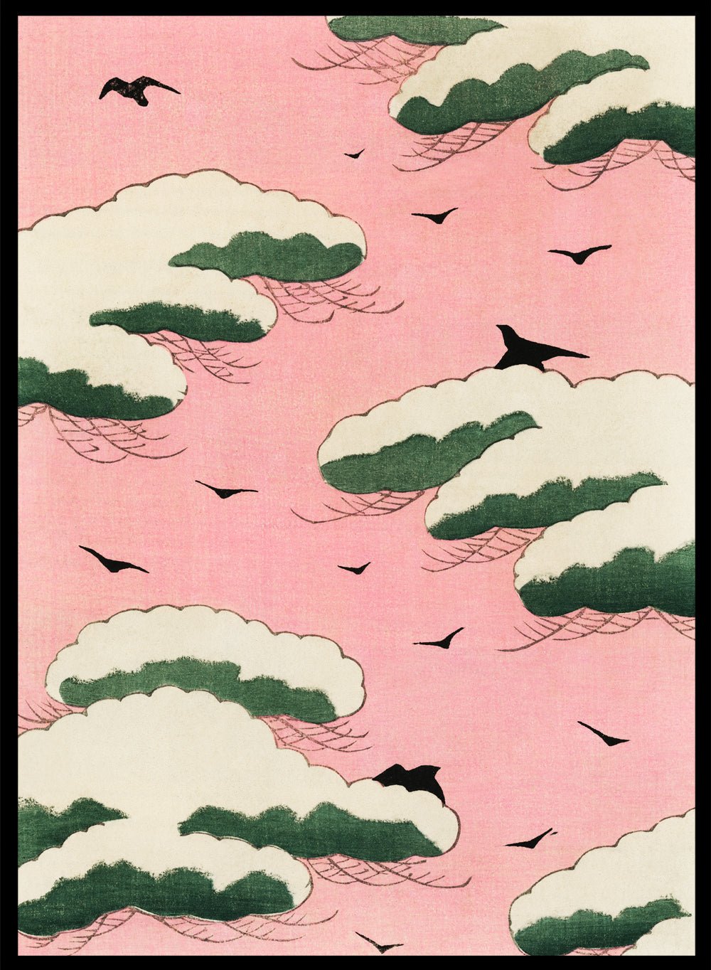 Watanabe Seitei Pink Sky Art Print_Sugar & Canvas