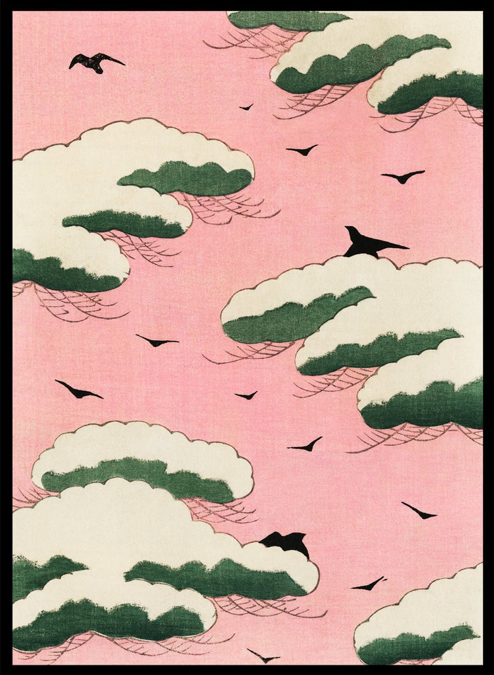 Watanabe Seitei Pink Sky Art Print_Sugar & Canvas