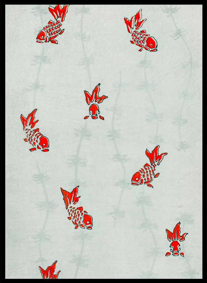 Watanabe Seitei Gold Fish Art Print_Sugar & Canvas
