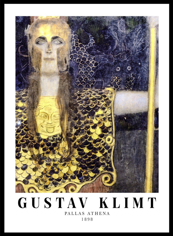 Gustav Klimt Pallas Athena 1898 Art Print_Sugar & Canvas