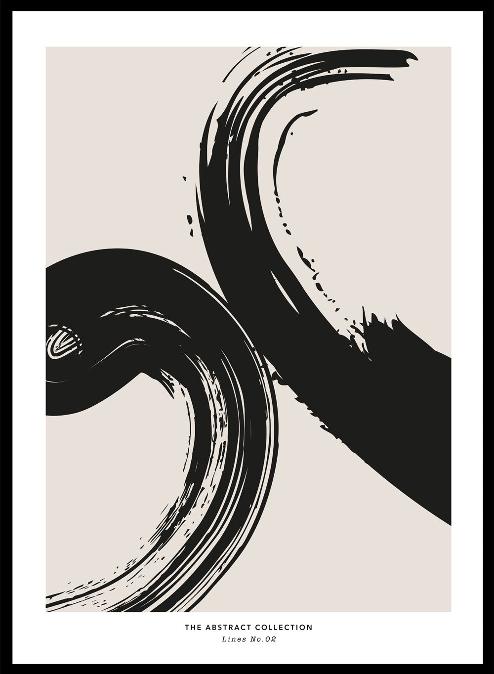 Minimalist Paint Brush Strokes Art Print AB06_Sugar & Canvas