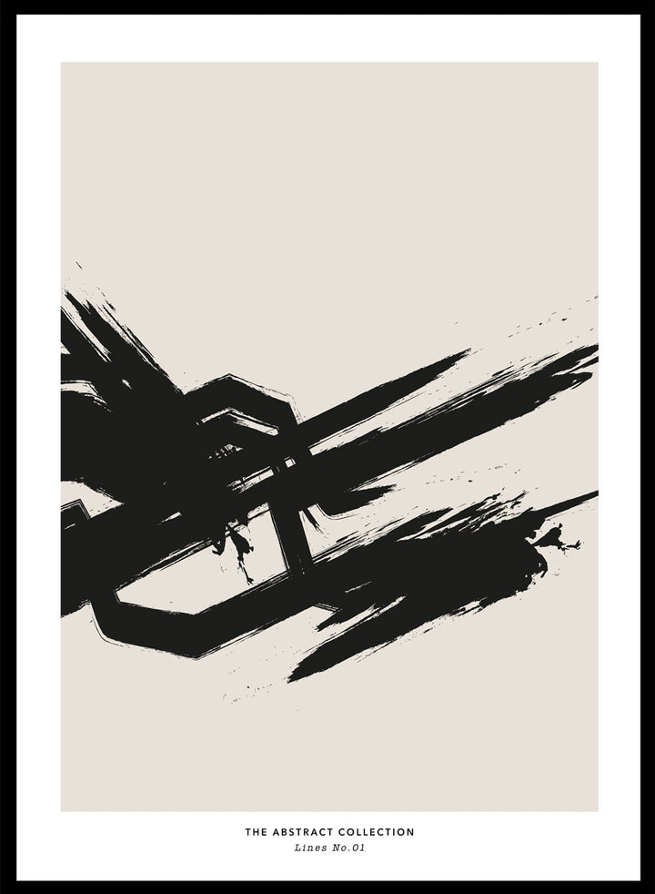 Minimalist Paint Brush Strokes Art Print AB07_Sugar & Canvas