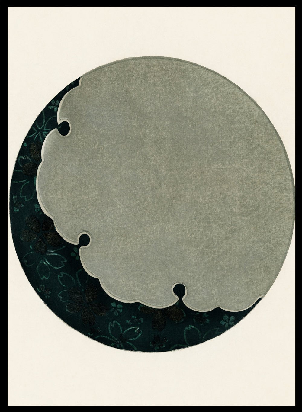 Watanabe Seitei Moon Illustration Art Print_Sugar & Canvas