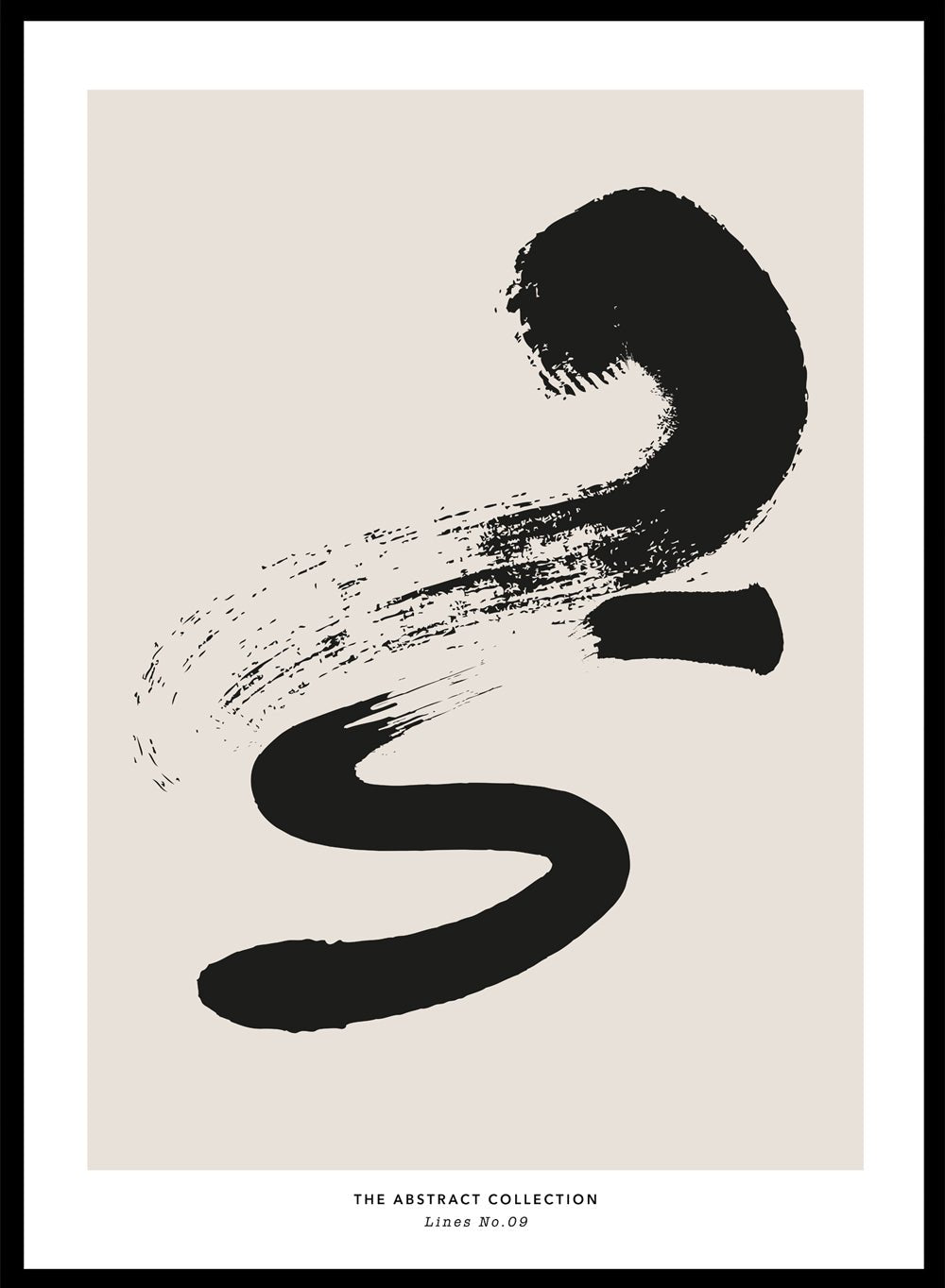 Minimalist Paint Brush Strokes Art Print AB15_Sugar & Canvas