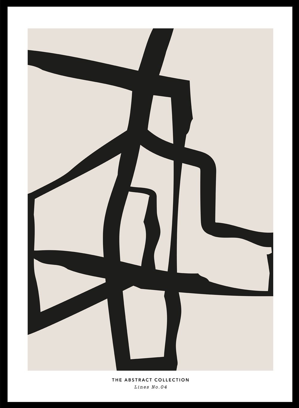 Minimalist Mid Century Modern Lines Art Print AB09_Sugar & Canvas