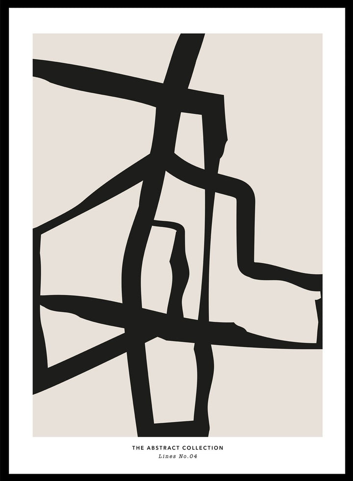 Minimalist Mid Century Modern Lines Art Print AB09_Sugar & Canvas