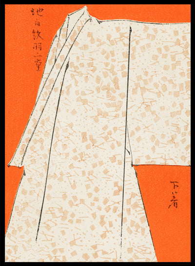 Watanabe Seitei Japanese Robe from Bijutsu Sekai Vintage Japanese Woodblock Colorful Art Print | Japanese Art, Japanese Poster 渡辺省亭美術世界