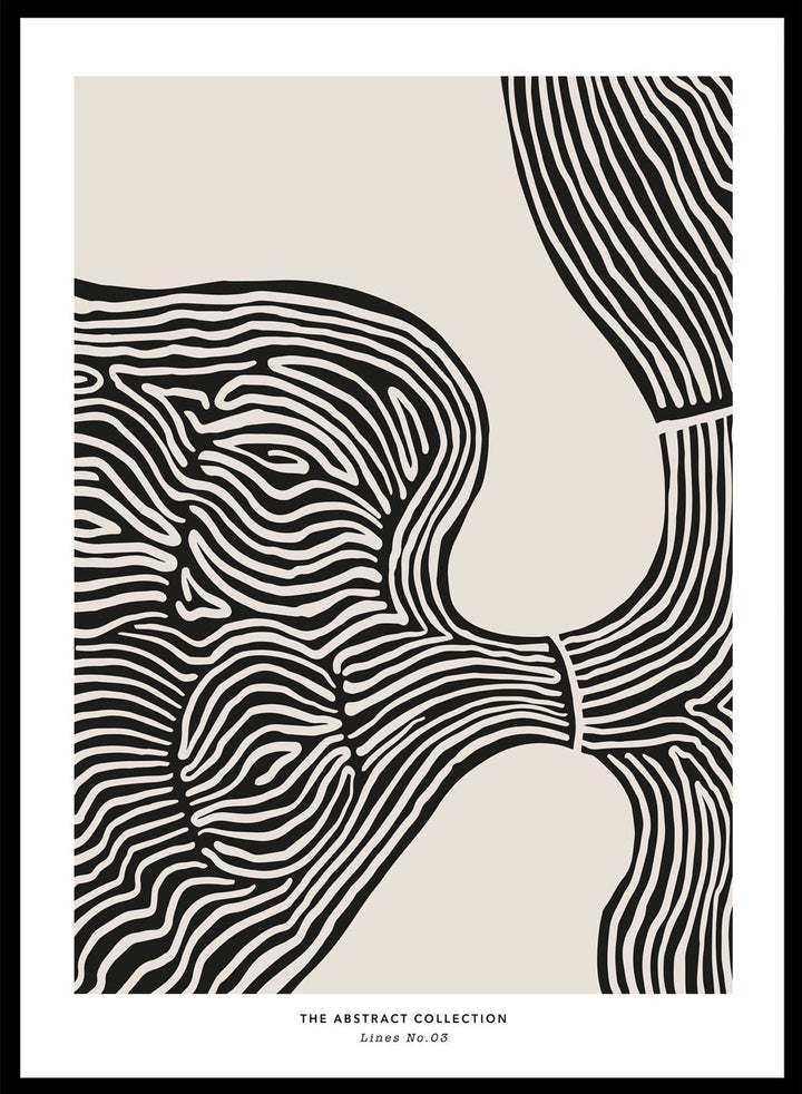 Minimalist Mid Century Modern Lines Art Print AB08_Sugar & Canvas