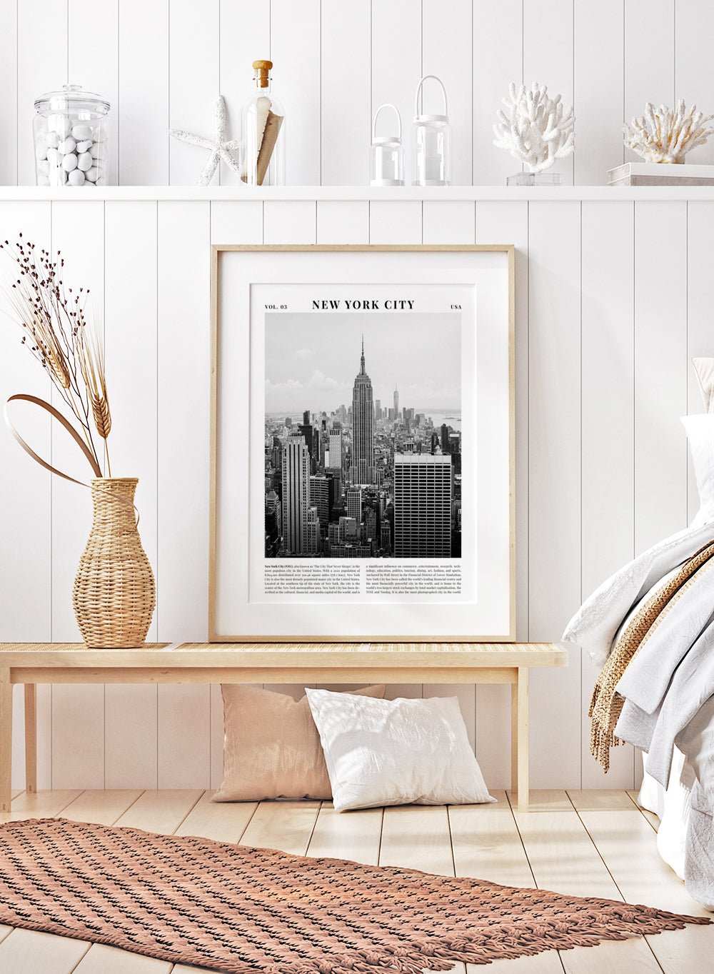 New York City Black and White Travel Art Print_Sugar & Canvas